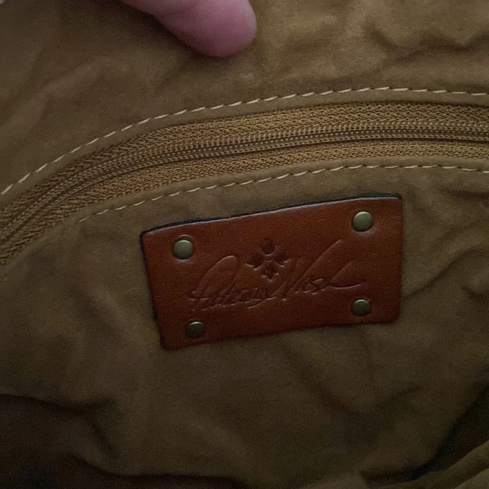 Patricia Nash leather large wristlet bag